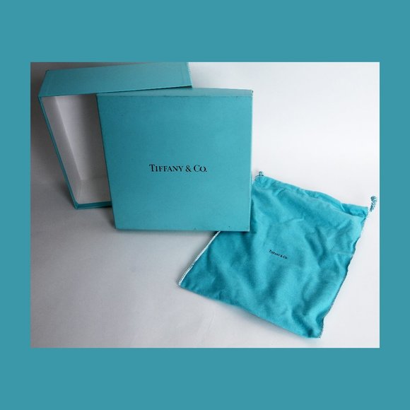 Tiffany & Co Large Squared Box and String Bag - Picture 1 of 11